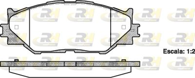 Комплект тормозных колодок, дисковый тормоз ROADHOUSE 21201.00 для LEXUS IS