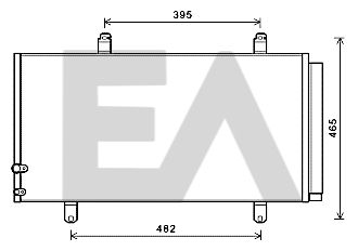 EACLIMA 30C71087 Радиатор кондиционера  для TOYOTA VENZA (Тойота Венза)
