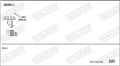 Изпускателна система WALKER KIK134018A