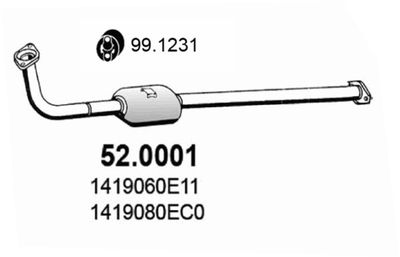 Катализатор ASSO 52.0001 для SUZUKI SWIFT
