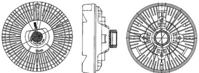 CUPLA VENTILATOR RADIATOR MAHLE CFC202000P 1