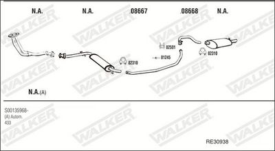 Изпускателна система WALKER RE30938