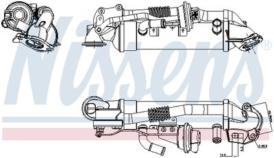 RADIATOR RECIRCULARE GAZE DE ESAPAMENT NISSENS 989576 7