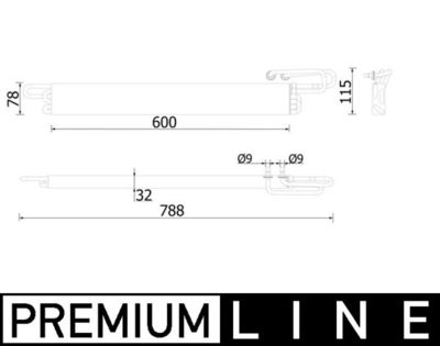 Oliekoeler, motorolie - CLC224000P - MAHLE