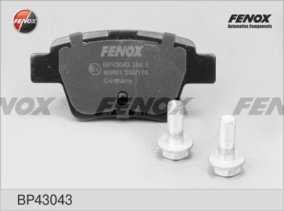 Комплект тормозных колодок, дисковый тормоз FENOX BP43043 для BYD G6
