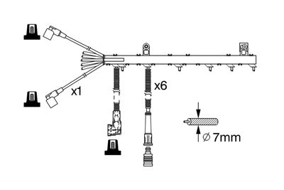 BOSCH Zündleitungssatz