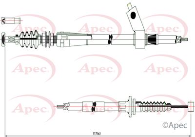 APEC Cable Pull, parking brake CAB1560