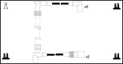 Комплект проводов зажигания LEMARK HOES823 для AUDI A6