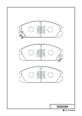 MK Kashiyama D5022M Тормозные колодки и сигнализаторы  для ACURA INTEGRA (Акура Интегра)