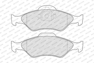 BREMSBELAGSATZ SCHEIBENBREMSE FERODO FDB1393 1
