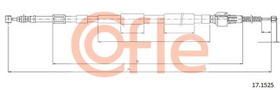 COFLE 17.1525 Трос ручного тормоза  для TOYOTA PREVIA (Тойота Превиа)