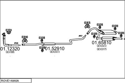 SISTEM DE ESAPAMENT MTS ROVE14840A003174