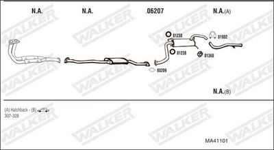 Изпускателна система WALKER MA41101