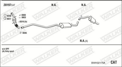Изпускателна система WALKER BWH32175A