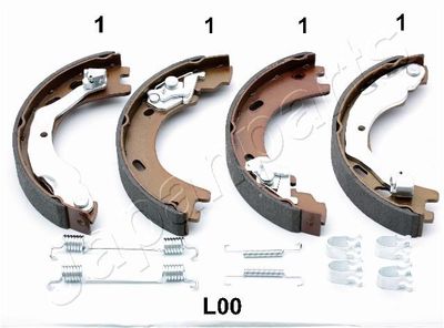 Zestaw szczęk hamulcowych, hamulec postojowy JAPANPARTS GF-L00AF