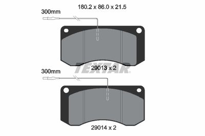 Brake Pad Set, disc brake 2901302