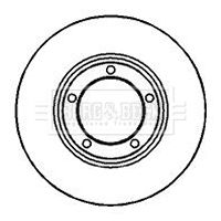 BORG & BECK BBD4161 Тормозные диски для MITSUBISHI L400 Фургон (PD_W, PC_W, PB_V, PA_W, PA_V)
