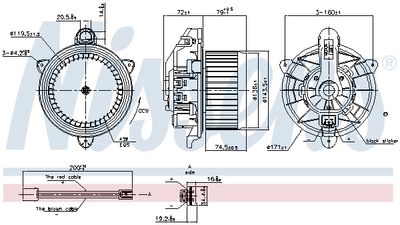 VENTILATOR HABITACLU NISSENS 87559 6
