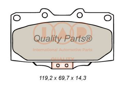 Комплект тормозных колодок, дисковый тормоз IAP QUALITY PARTS 704-13078 для NISSAN 200SX