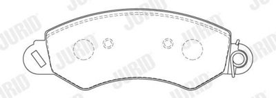 BREMSBELAGSATZ SCHEIBENBREMSE JURID 573925J 1