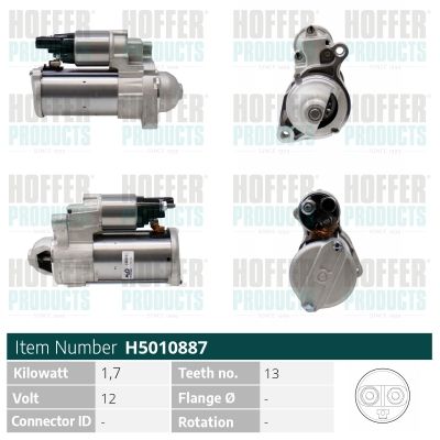 стартер HOFFER H5010887