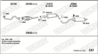 Изпускателна система WALKER VWK010175A
