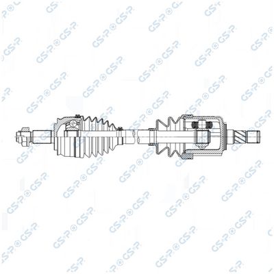 полуоска GSP 258040OL