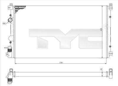 TYC 725-0029 Крышка радиатора  для NISSAN INTERSTAR (Ниссан Интерстар)