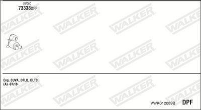 SISTEM DE ESAPAMENT WALKER VWK012089B