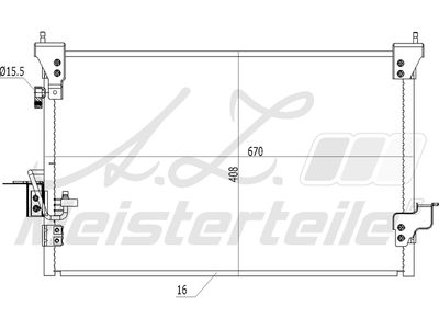 кондензатор, климатизация A.Z. Meisterteile AZMT-45-030-1411