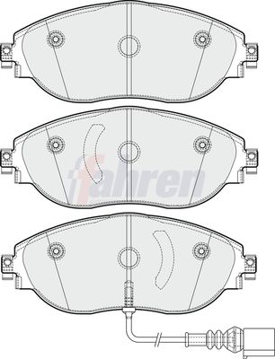 Fahren Brake Pad Set, disc brake FBP3352