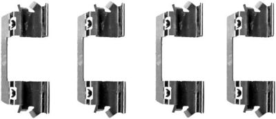 Комплектующие, колодки дискового тормоза HELLA 8DZ 355 202-731 для MERCEDES-BENZ E-CLASS