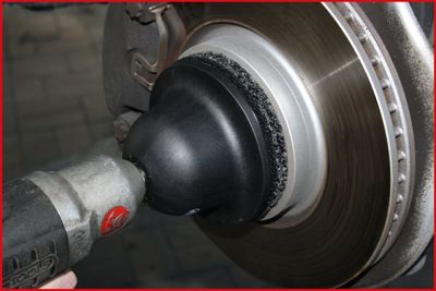 Ks Tools - Súprava na čistenie nábojov kolesa ø150, vnút. ø90mm 2ks