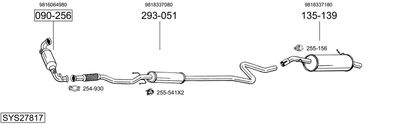 Układ wydechowy BOSAL SYS27817