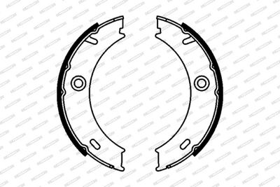 BREMSBACKENSATZ FESTSTELLBREMSE FERODO FSB625 1