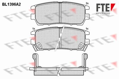 Комплект тормозных колодок, дисковый тормоз FTE 9010169 для MITSUBISHI SIGMA