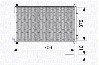 Конденсатор, кондиционер MAGNETI MARELLI 350203659000 для HONDA CR-V