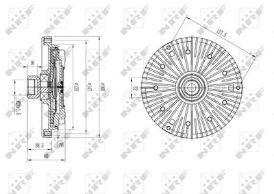 KUPPLUNG KüHLERLüFTER NRF 49589 4