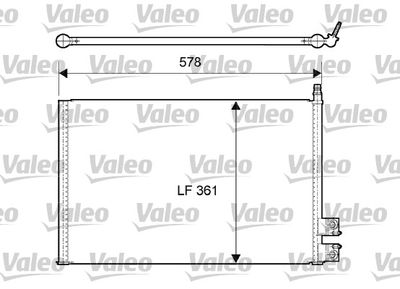 VALEO 814083 Радіатор кондиціонера для FORD (Форд)