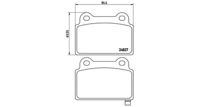 BREMSBELAGSATZ SCHEIBENBREMSE