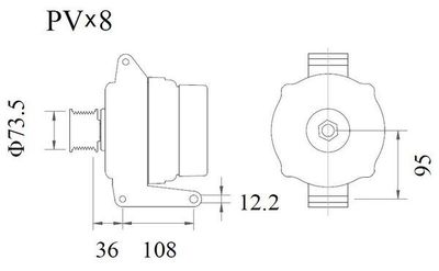 Dynamo (28V, 120A, nieuw)