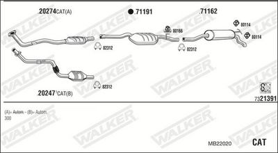 Изпускателна система WALKER MB22020