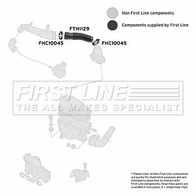 Intake Hose, air filter FIRST LINE FTH1129