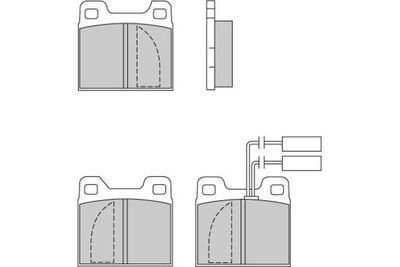 E.T.F. 12-0225 Тормозные колодки и сигнализаторы  для ALFA ROMEO RZ (Альфа-ромео Рз)