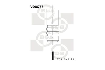 WILMINK GROUP WG1491723 Клапан впускной  для CHEVROLET  (Шевроле Траx)