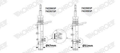 STOßDäMPFER MONROE 742207SP 1