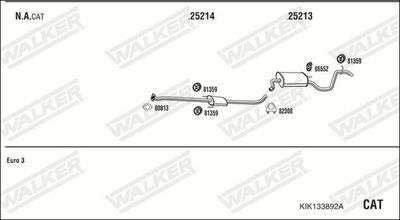 Изпускателна система WALKER KIK133892A