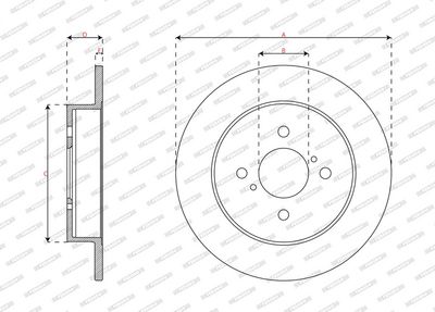 BREMSSCHEIBE FERODO DDF3205 2