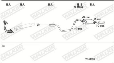 Изпускателна система WALKER VO44033