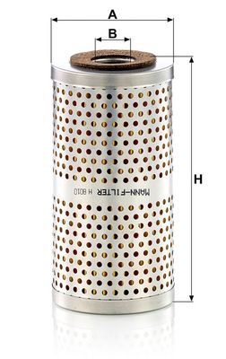 Hydraulisch filter (patroon) past: ALLIS CHALMERS 7040, 7060 AVELING-BARFORD 033, 035, 040, 135 BOMAG K701 BROYT X20, X21, X21TL BUCYRUS-ERIE 35T CATERPILLAR 16G, 160G, 215B, 225B, 229D, 229LC